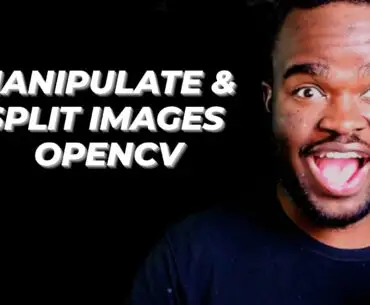 split an image in 4 pieces opencv